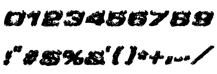 Greased Monkey Font OTHER CHARS