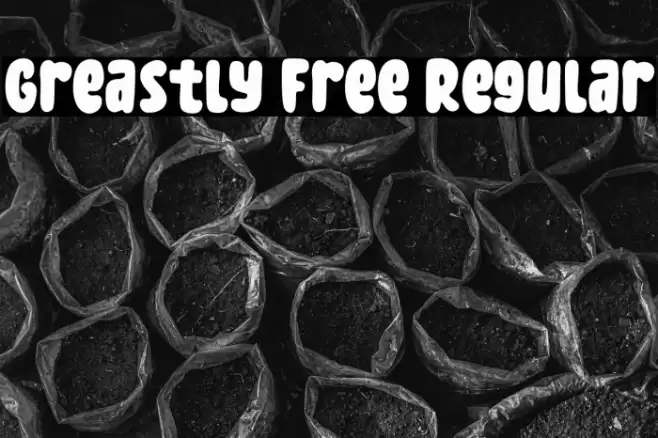Greastly Free Regular フォント examples