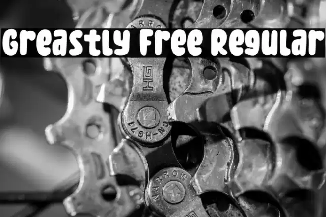 Greastly Free Regular フォント examples