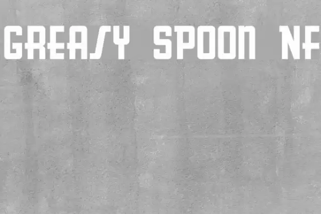 Greasy Spoon NF Font examples