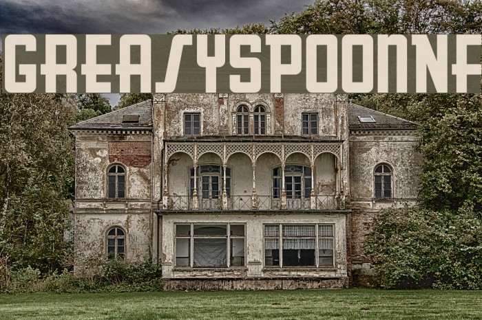 GreasySpoonNF Font examples