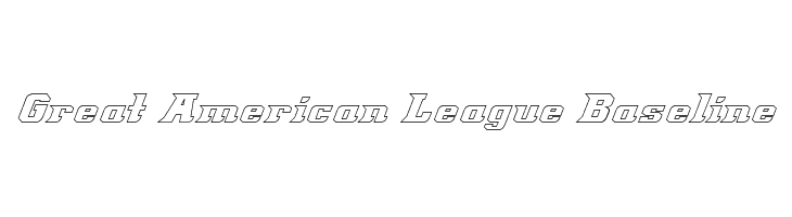 Great American League Baseline  フリーフォントのダウンロード