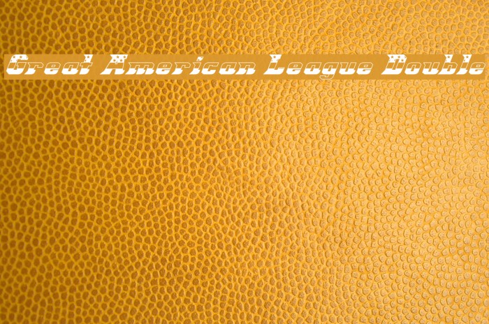 Great American League Double Example 3