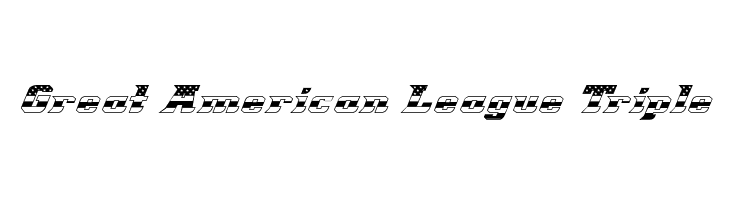 Great American League Triple  baixar fontes gratis