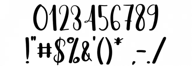 Great And Shine Font OTHER CHARS