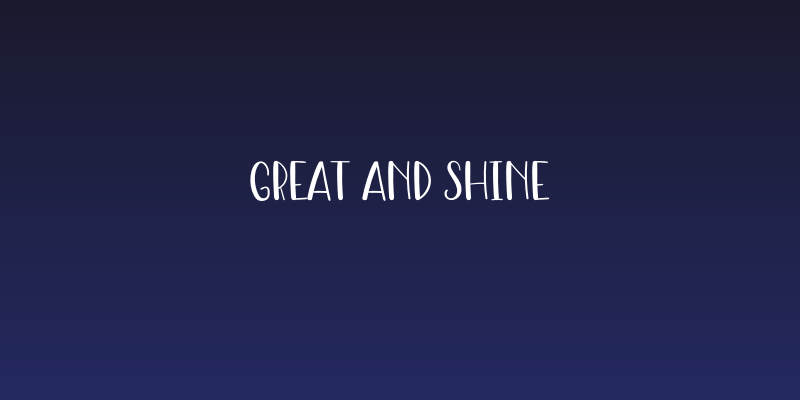 Great And Shine Social Header