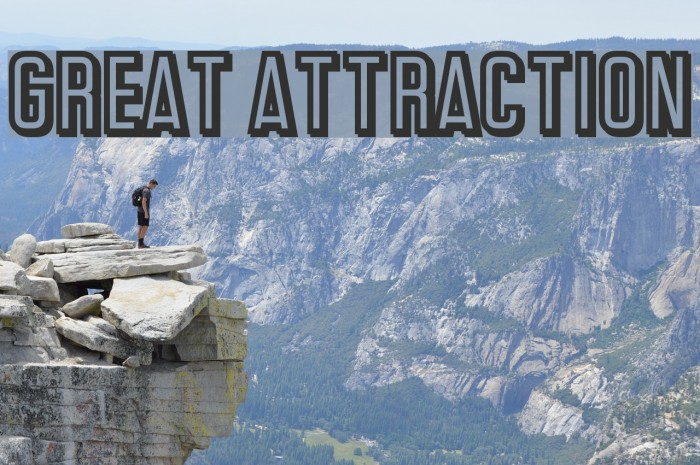 Great Attraction Font examples