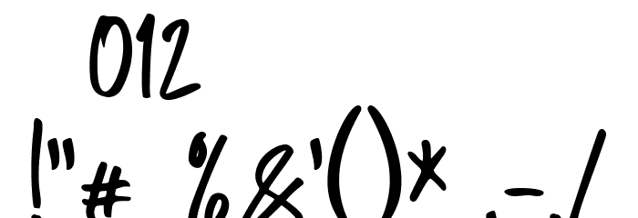 Great Authorized Font OTHER CHARS