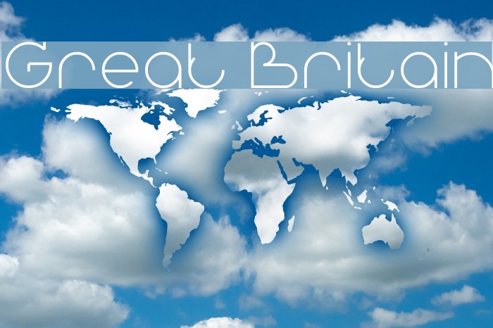 Great Britain Schriftart examples