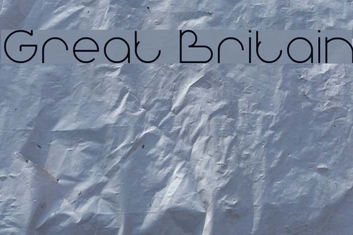 Great Britain Schriftart examples