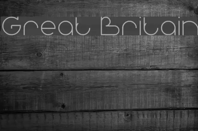 Great Britain Font examples