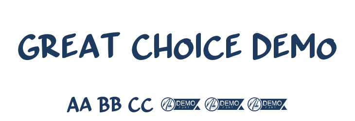 Great Choice Demo Font Preview