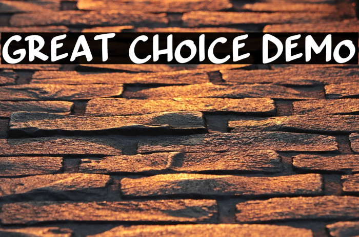 Great Choice Demo Example 1
