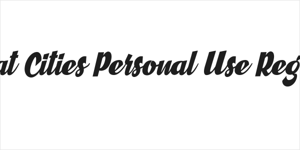 Great Cities Personal Use Regular Logo