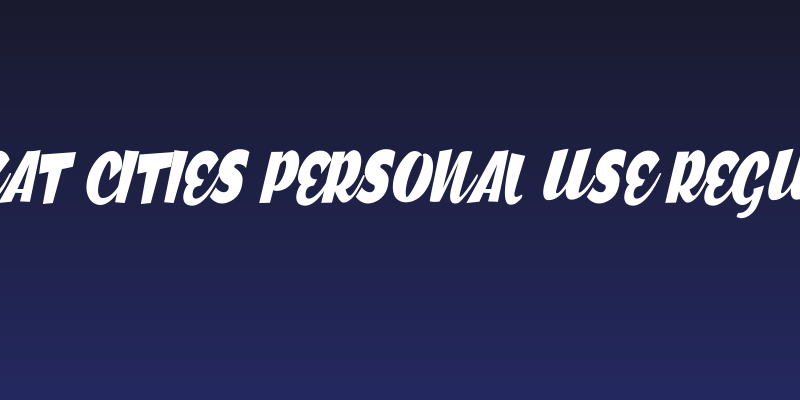 Great Cities Personal Use Regular Social Header