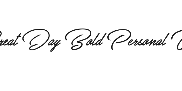 Great Day Bold Personal Use Logo