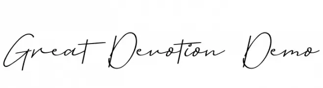 Great Devotion Demo  Fuentes Gratis Descargar