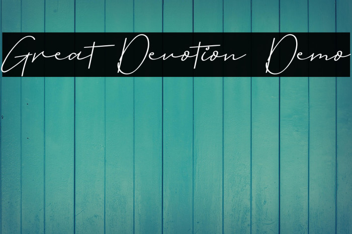 Great Devotion Demo Example 3