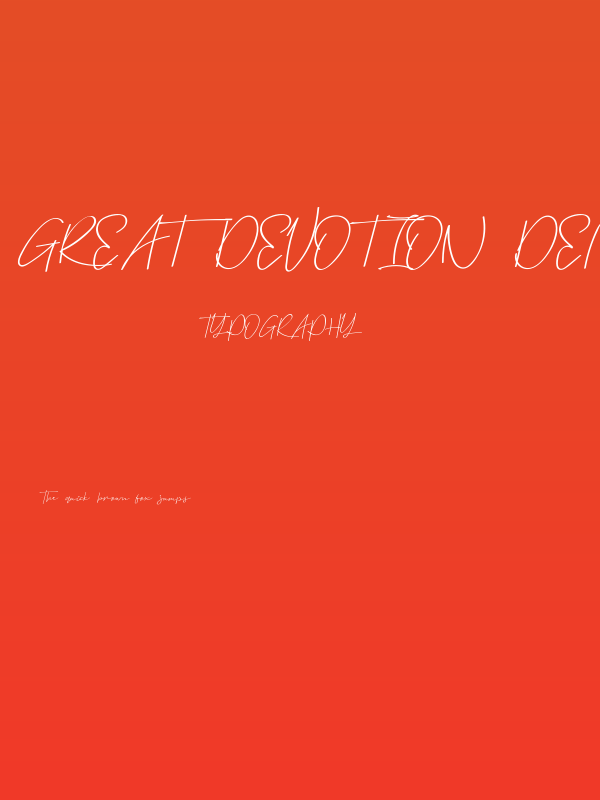 Great Devotion Demo Poster