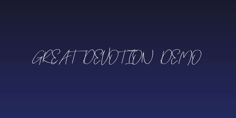 Great Devotion Demo Social Header