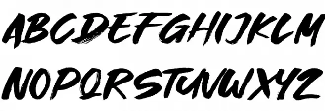 Great Fighter Schriftart Groß