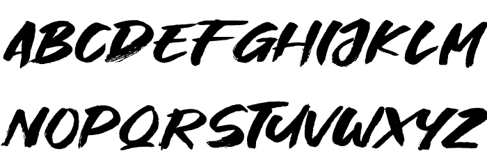 Great Fighter Font LOWERCASE