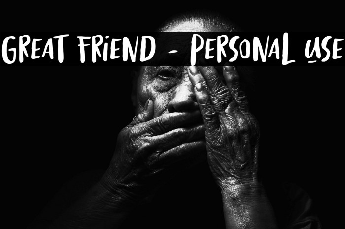 Great Friend - Personal Use Example 2