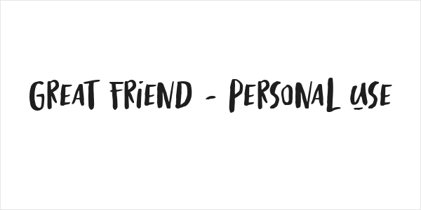 Great Friend - Personal Use Logo