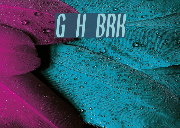 Great Heights BRK Font examples
