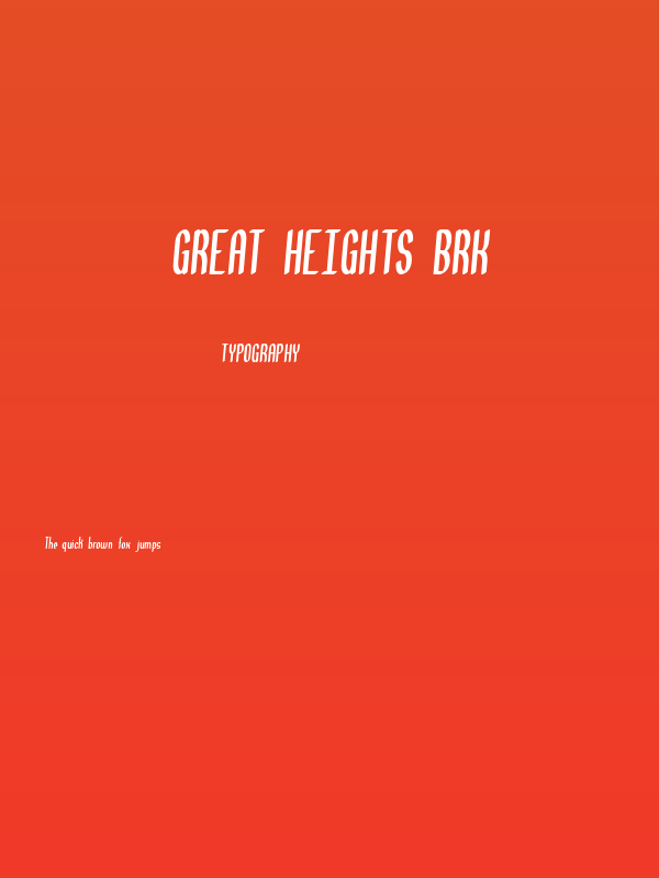 Great Heights BRK Poster