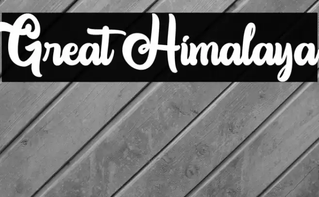 Great Himalaya Font examples