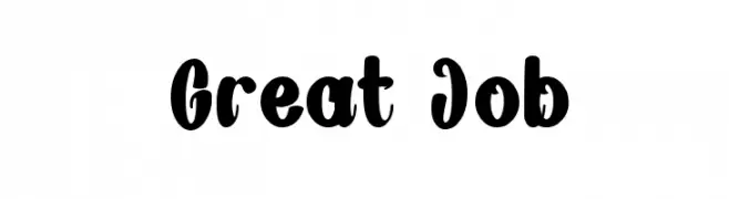 Great Job  font caratteri gratis