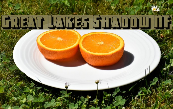 Great Lakes Shadow NF Font examples