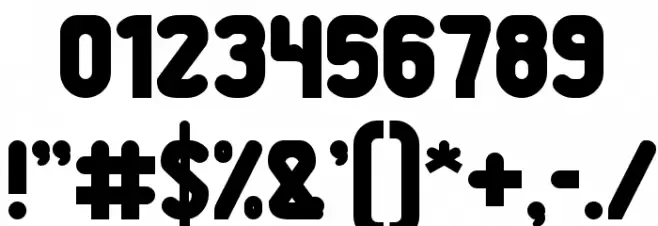 Great Leader Bold Font OTHER CHARS