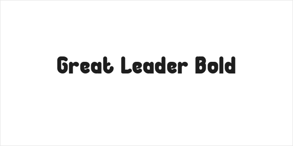 Great Leader Bold Logo