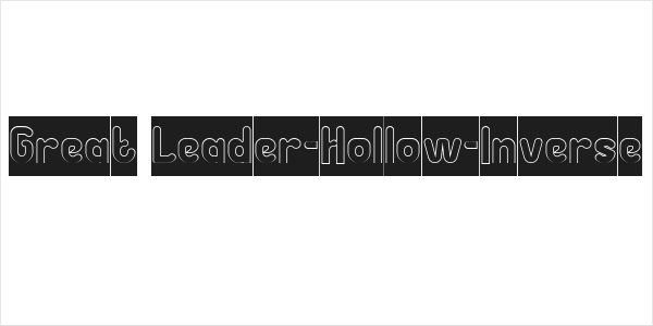 Great Leader-Hollow-Inverse Logo
