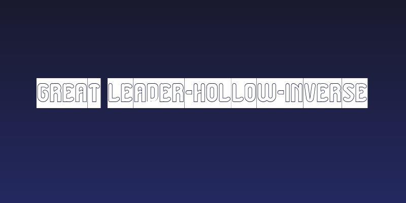 Great Leader-Hollow-Inverse Social Header