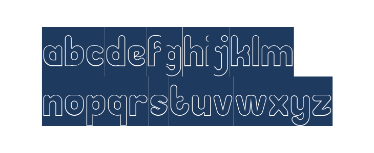 Great Leader-Hollow-Inverse Lowercase