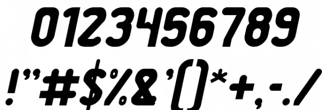 Great Leader Italic Font OTHER CHARS