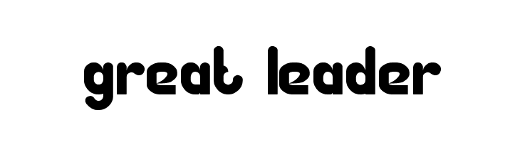 Great Leader Font