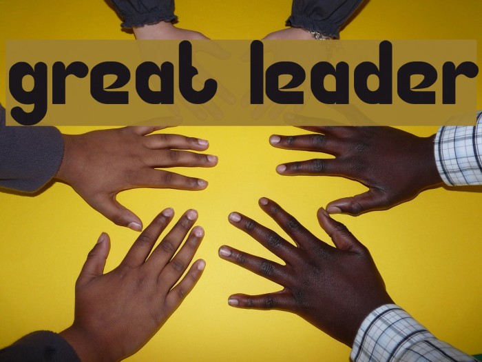 Great Leader Font examples