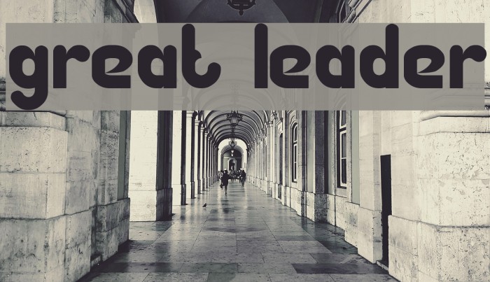 Great Leader Font examples