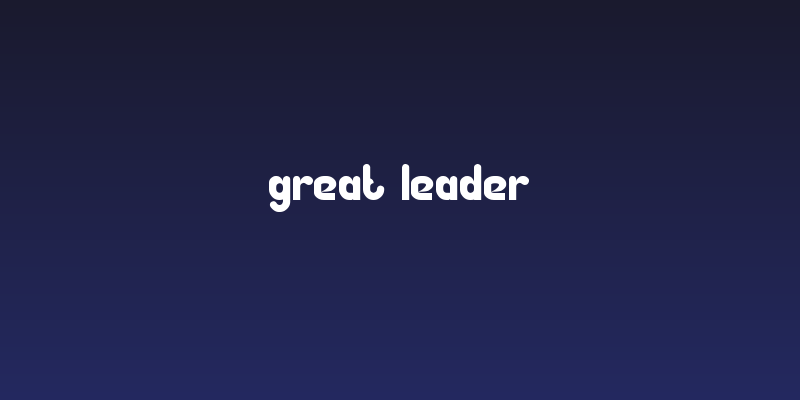 Great Leader Social Header