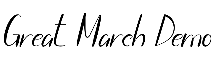 Great March Demo  Fuentes Gratis Descargar