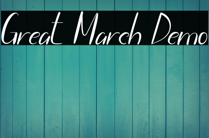 Great March Demo Example 2