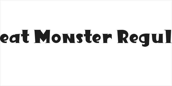 Great Monster Regular Logo
