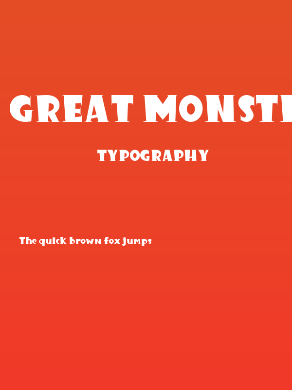 Great Monster Regular Poster