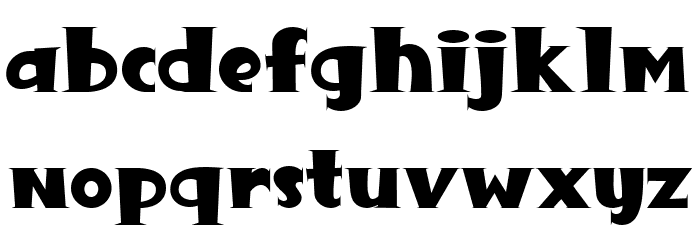 Great Monster Regular Font LOWERCASE