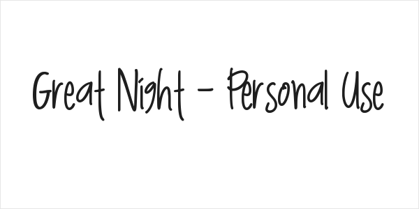 Great Night - Personal Use Logo