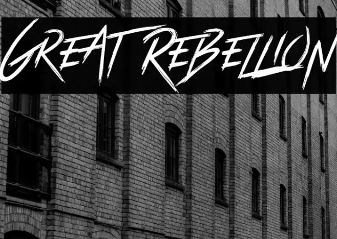 Great Rebellion Font examples